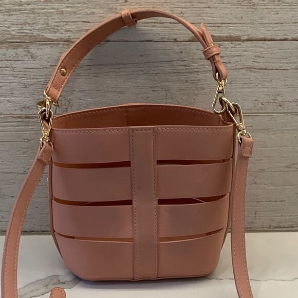 Madison West Vegan Leather Nesting Purse Pink - Picture 4 of 15